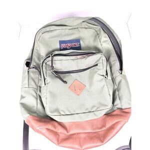 Olive Green jansport backpack leather bottom